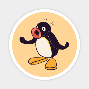 surprised noot penguin meme / pingu Magnet